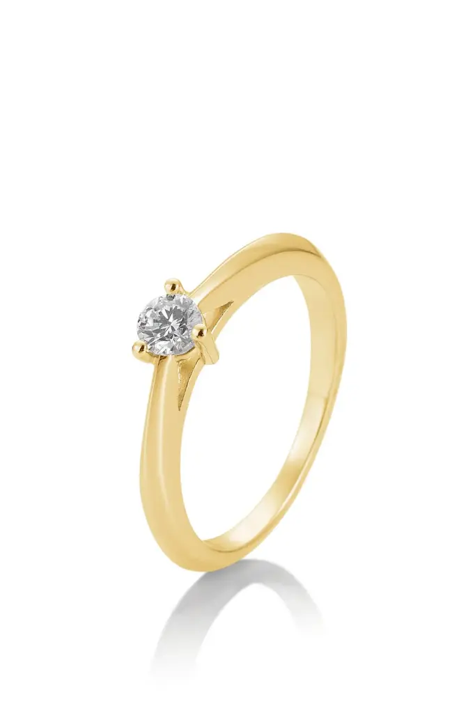 Verlobungsring Gelbgold 