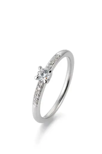 Verlobungsring Weißgold